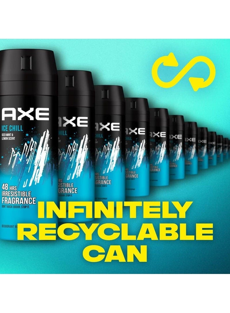 أكس مزيل عرق بخاخ للجسم من آكس آيس تشيل، 6 عبوات × 150 مل - Image 5